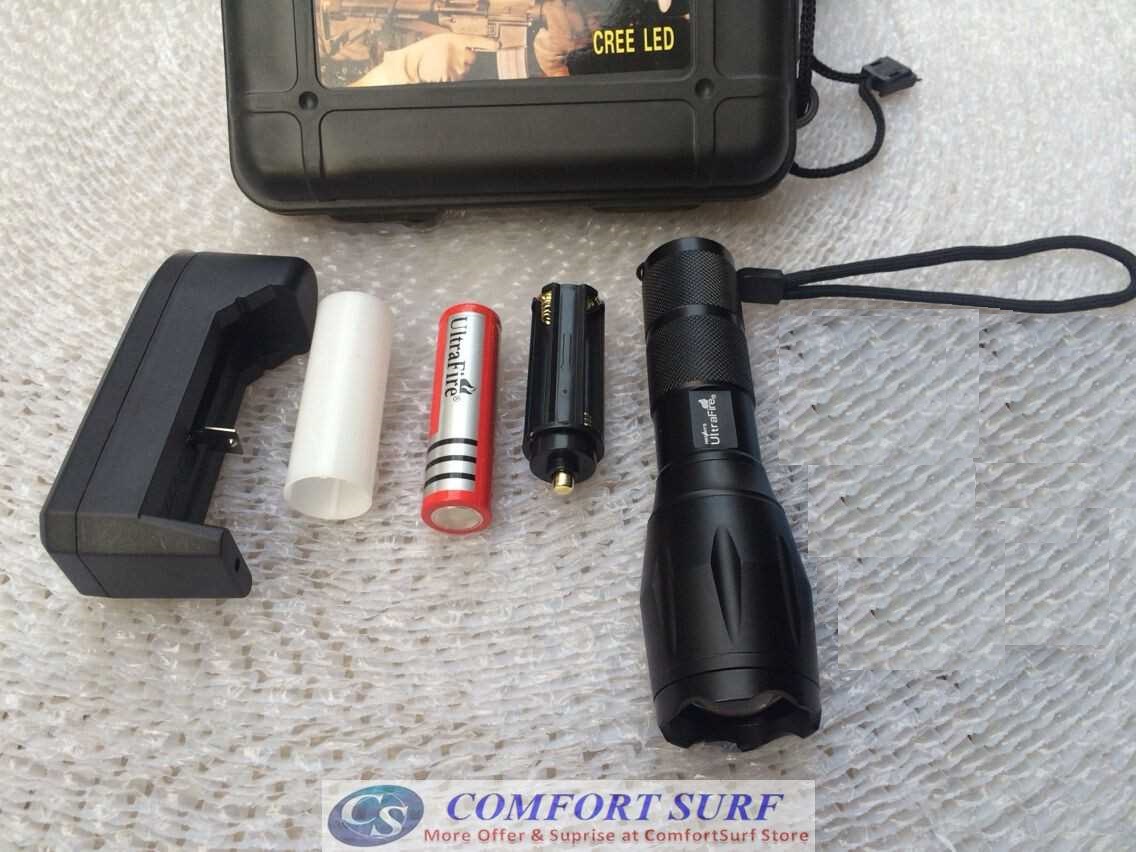 Ultrafire Super CREE XML-T6 T6 LED Zoomable Torchlight Flashligh with 5 Adjustable Mode