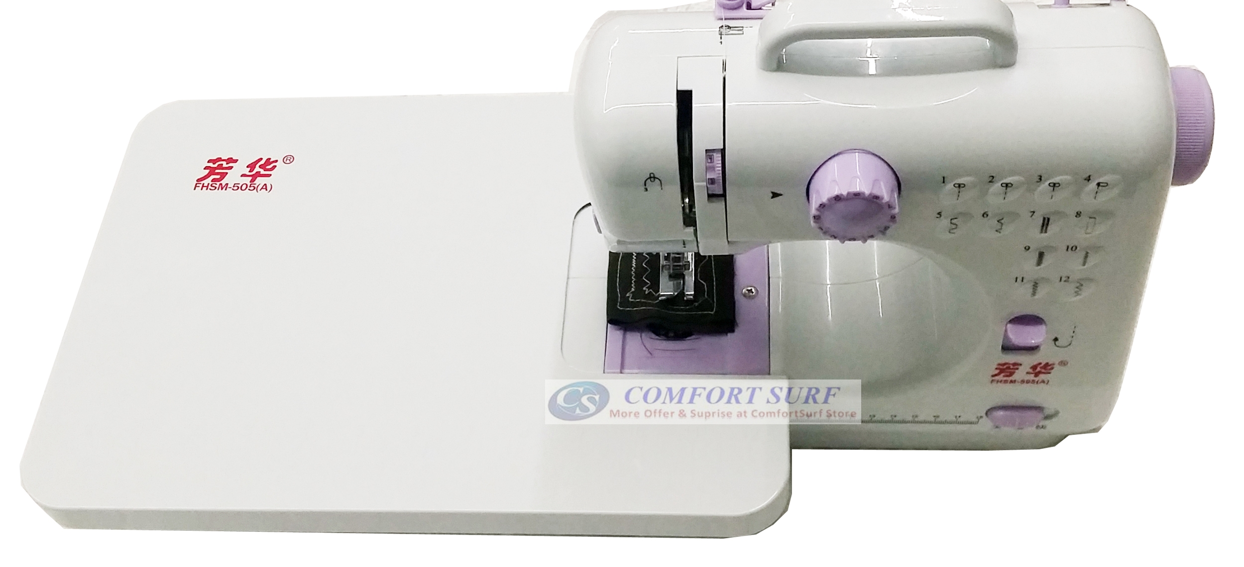 Latest Original FangHua FSHM-505 Pro Upgraded 12 Functions Mini Portable Handheld Sewing Machine / English Version / Manual