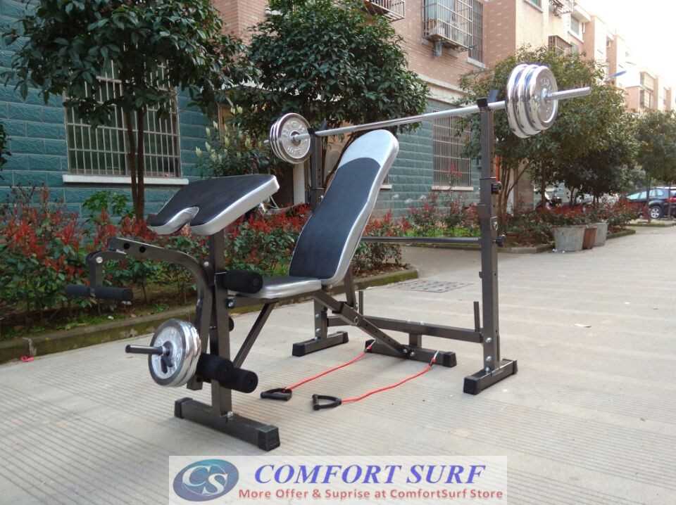 NEW MODEL 2 in 1 Professional Weight Lifting Squat Rack With
