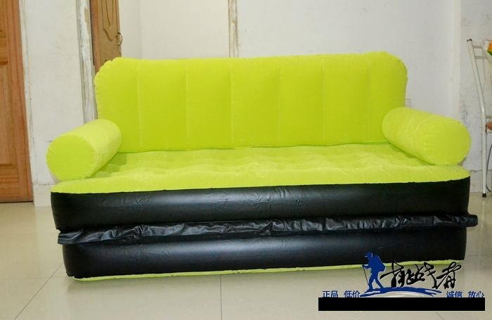 Original BestWay Inflatable Air Sofa Double Seats + Foot Rest + Pumper