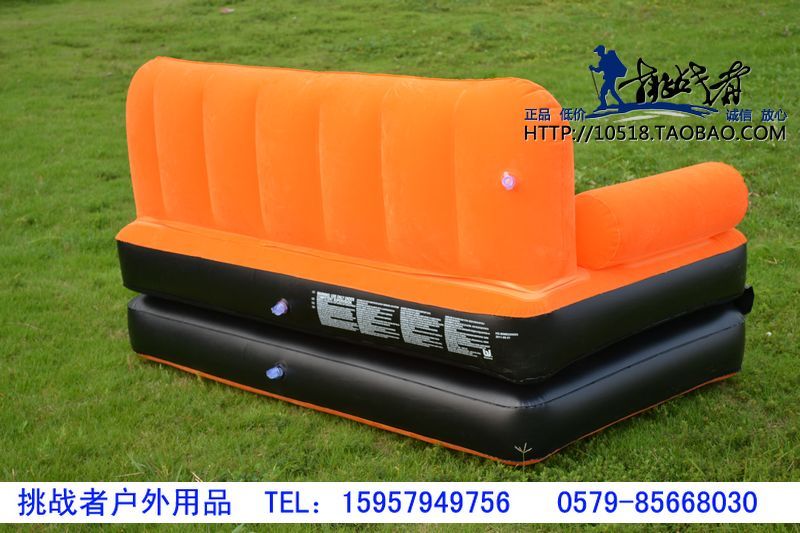 Original BestWay Inflatable Air Sofa Double Seats + Foot Rest + Pumper