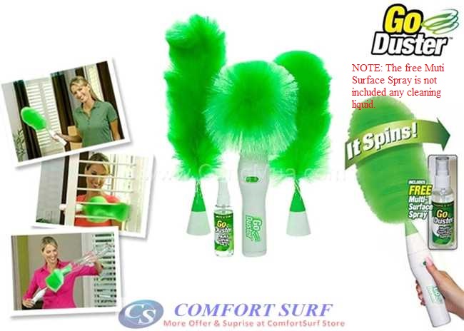 GO DUSTER Multifunctional Motorized Electronics Dust Cleaning Brush