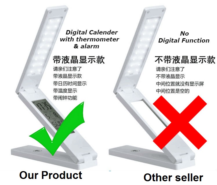 LED table lamp eye protection sensor