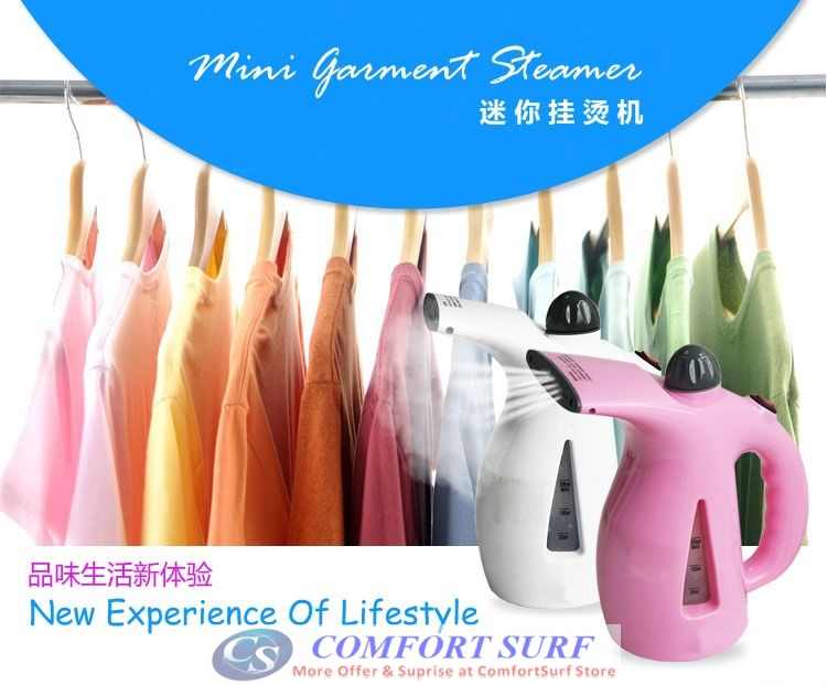 Dual Function Mini Portable Handy Garment Steamer - Clothes Iron Steamer & Facial Steamer