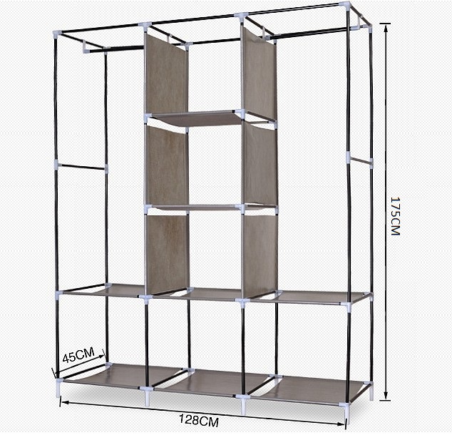 Multifunctional Wardrobe Large Size Hanging Cloth Storage