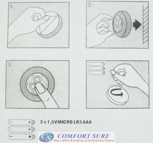 Stick N Click Cordless Mini 3 LED Spot Light