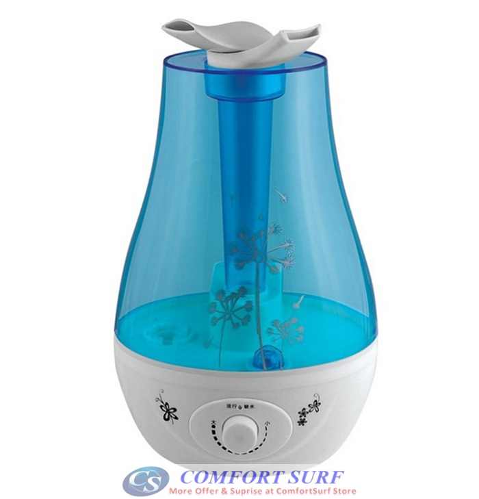 Ultrasonic Air Humidifier Purifier Aromatic Therapy with 3L Tank Capacity