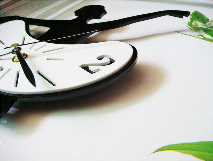 Creative Interior Decoration Frameless DIY Wall Acrylic Clock - Woman Ballet Dance Design