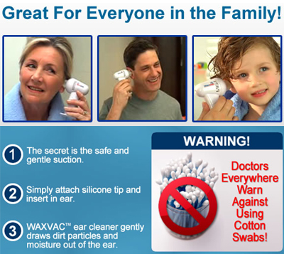 Wax Vac Cordless Ear Cleaner Vacuum