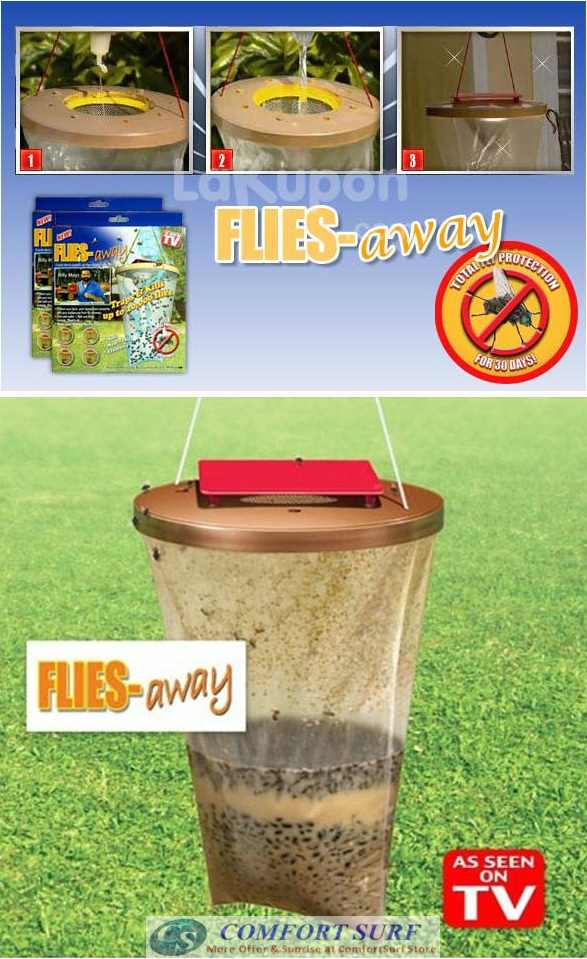 New Flies Away - Catch Flies Outside so they never come Inside!!