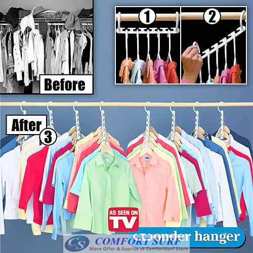 Wonder Hanger Triples Closet Space
