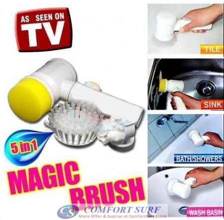 5 in 1 Magic Brush - Electric Bath Tub Cleaning Brush