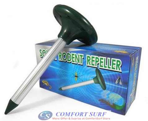 Ultrasonic Waves Solar Power Mouse Gopher Rodent Pest Repeller