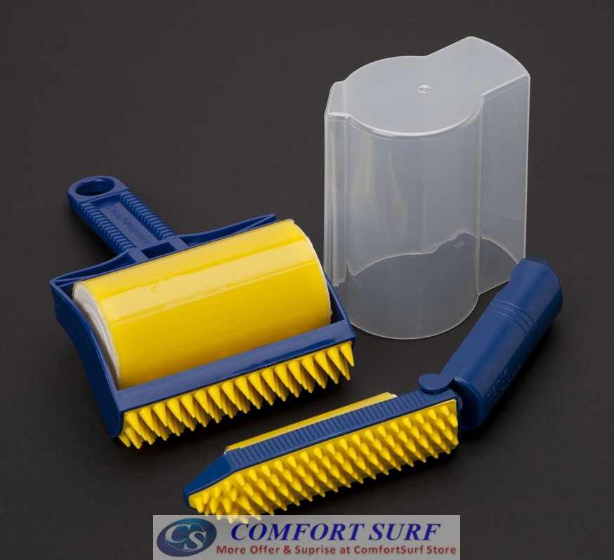 Reusable & Washable Sticky Buddy Roller Cleaner with Built-In Fingers!