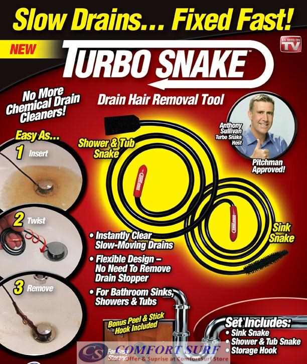 Turbo Sink Snake - Unclog any Drain!