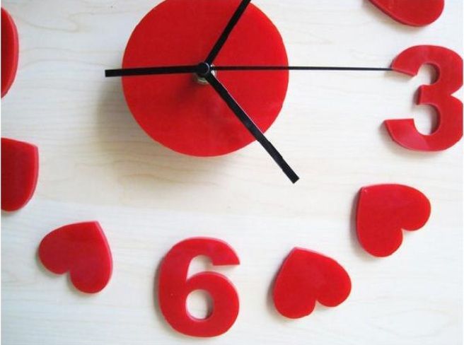 Interior Decoration Frameless DIY Wall Acrylic Clock