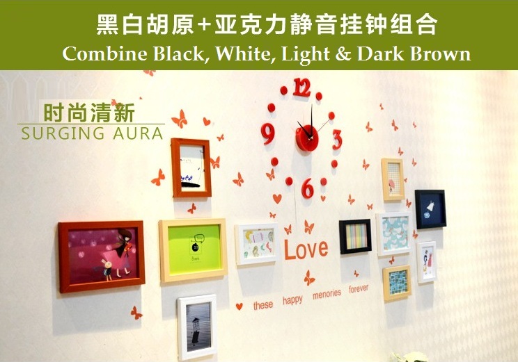 New Model 11 Pieces Elegant DIY Photo Wall Frame Decoration