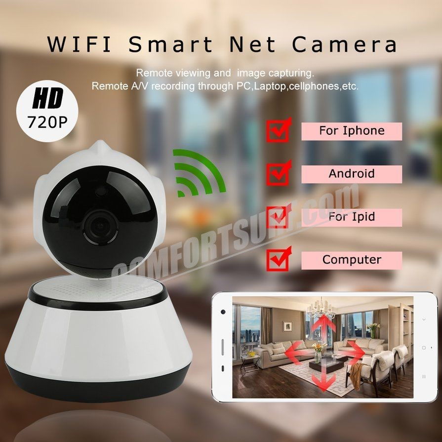 V380 Mini WiFi Wireless CCTV Home Security HD 720P IP Camera Security Camera P2P Night Vision IR Surveillance Camera V380