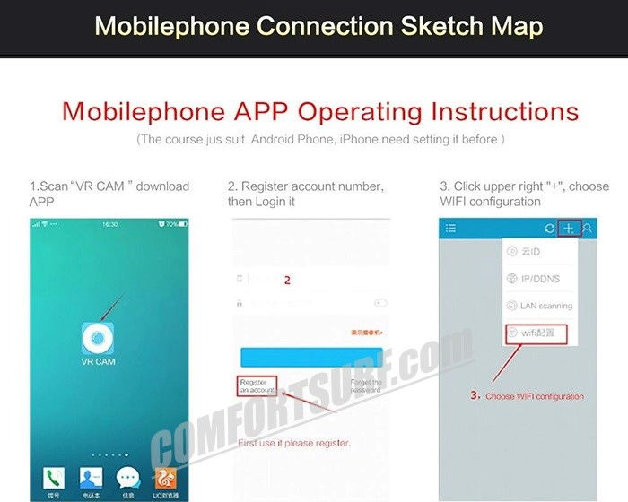 1.3MP 960P HD Panorama 360° Fisheye P2P Wifi Wireless IP CCTV Camera VR Cam IR Night Vision