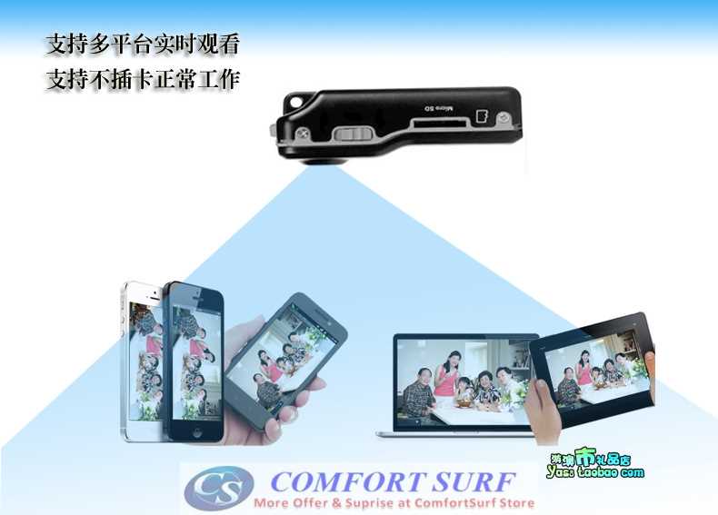 Smallest MD81 P2P Wireless IP Camera Wifi Sport Mini DV HD Camcorder DVR Recorder