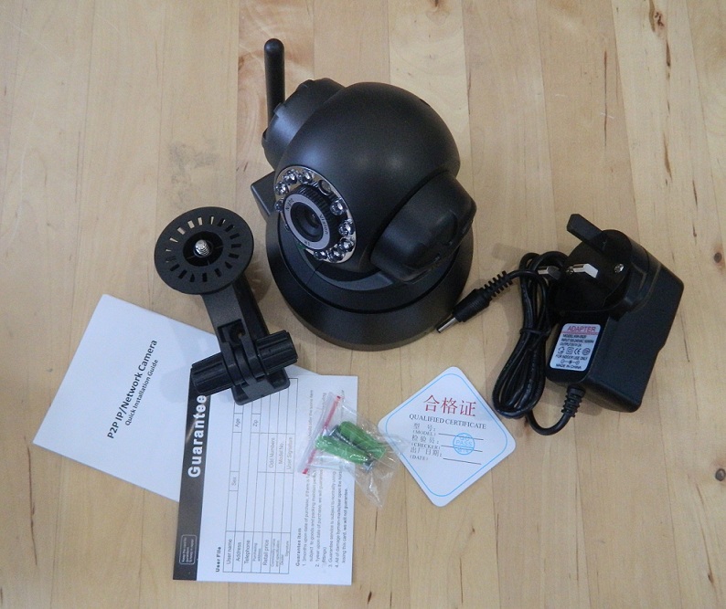 Bossan P2P Wireless / Wired CCTV IP Camera, Pan tilt 355 IR Night Vision / MicroSD / Remote Monitoring Via smartphone