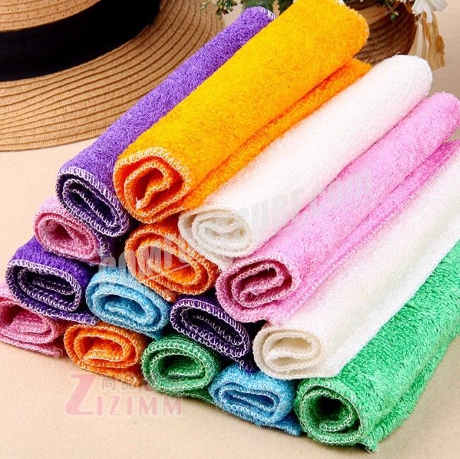 High Efficient New Bamboo Fiber Cleaning Cloths Anti-grease Home Towel Kitchen Dish Wash Cloth Wiping Rags