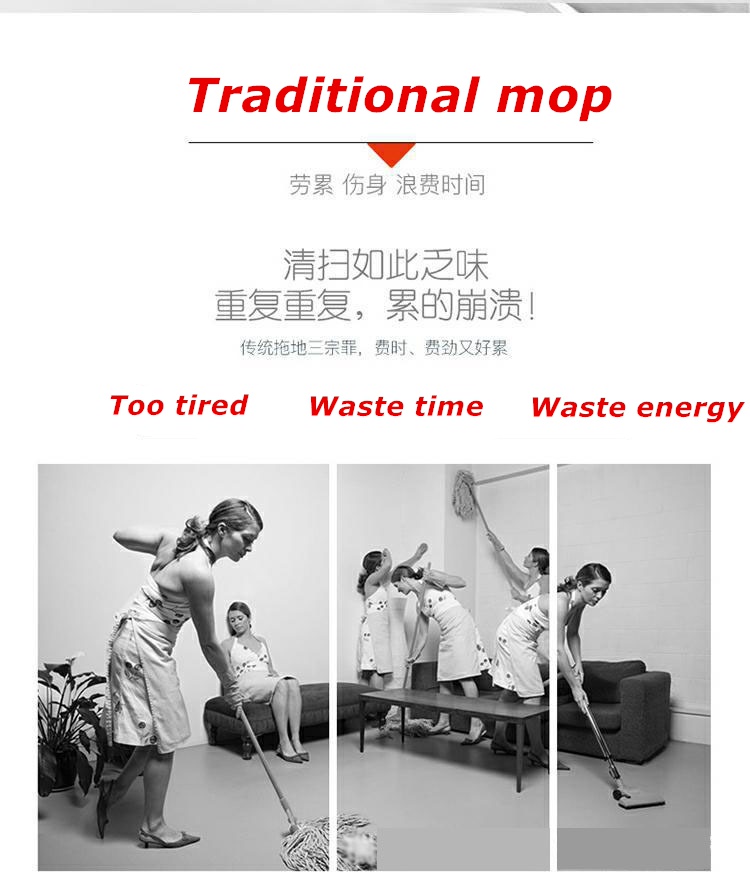 AS SEEN ON TV SuperMaid Electric Spin Mop Cordless Electric Rotary Rechargeable Floor Sweeper