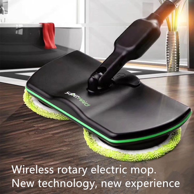 AS SEEN ON TV SuperMaid Electric Spin Mop Cordless Electric Rotary Rechargeable Floor Sweeper