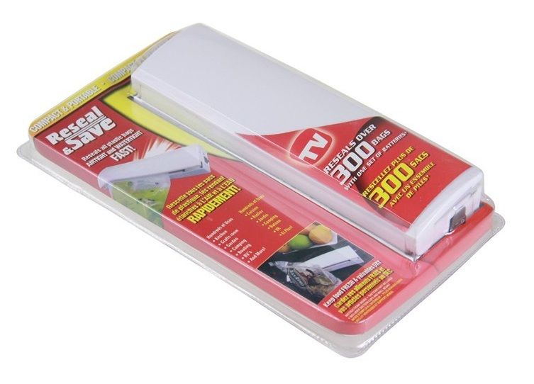 Reseal & Save Household Kitchen Plastic Bag Sealer