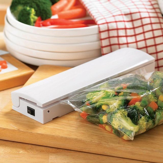 Reseal & Save Household Kitchen Plastic Bag Sealer
