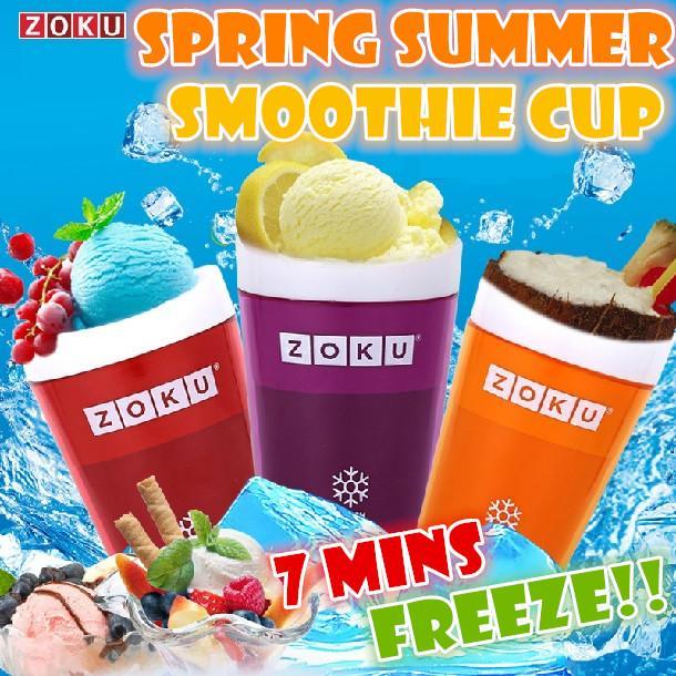 Zuko Coloful Summer Instant Freeze Slush & Shake Smoothies Ice-Cream Milkshake Maker