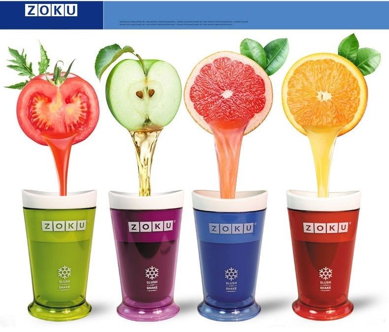 Zuko Coloful Summer Instant Freeze Slush & Shake Smoothies Ice-Cream Milkshake Maker