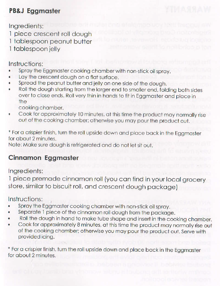 Rollie Egg Master Recipes