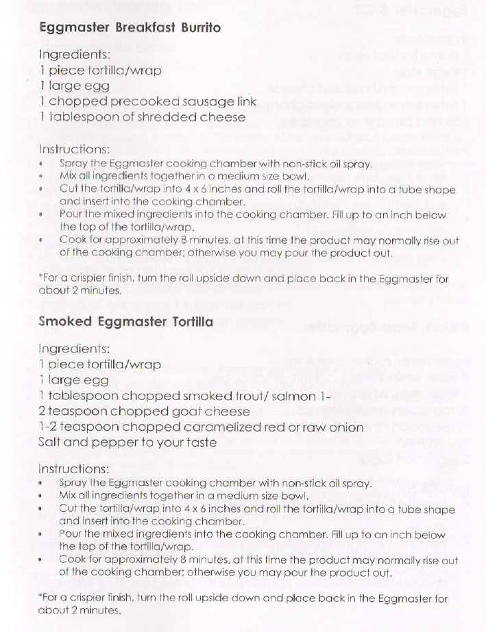 Rollie Egg Master Recipes