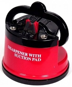 Knife Sharpener with Suction Pad base with Tungsten Steel Grinders
