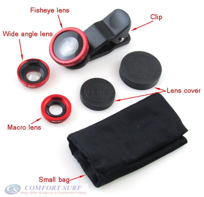 Portable Clip-on Universal Lens for Mobile Phone & Camera