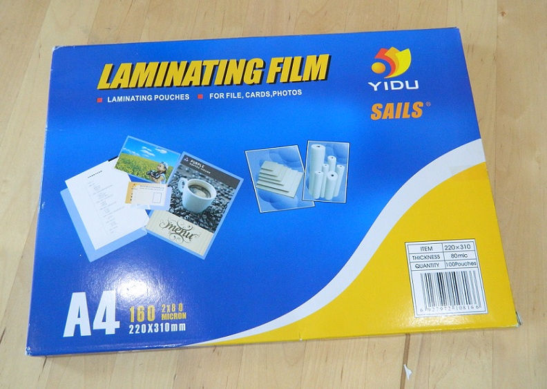 High Quality Laminating Pouches Film A4 / A3 Size for File, Cards, Photos and More!