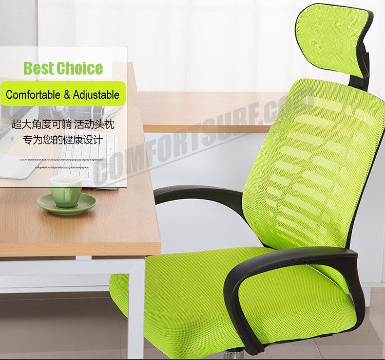 C850 Adjustable Seat Height Ergonomic Office Home Large Classy Swivel Mesh Comfort Office Chair Kerusi Pejabat