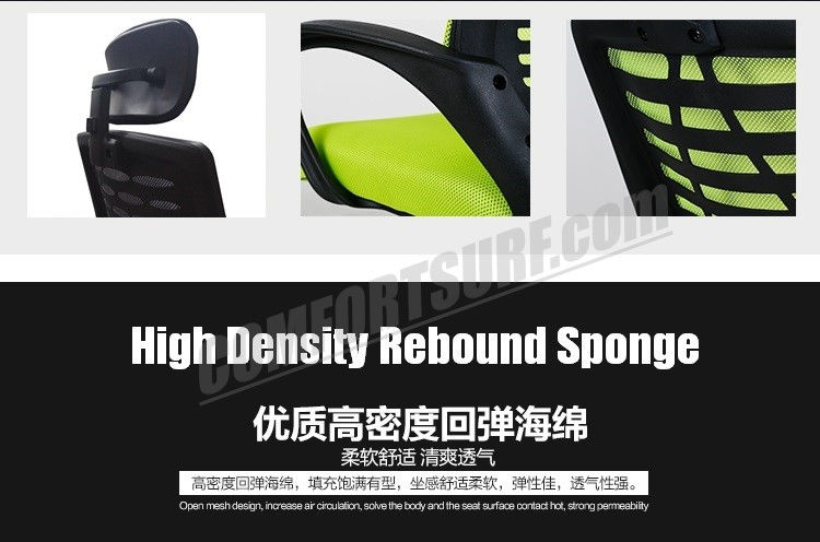 C850 Adjustable Seat Height Ergonomic Office Home Large Classy Swivel Mesh Comfort Office Chair Kerusi Pejabat