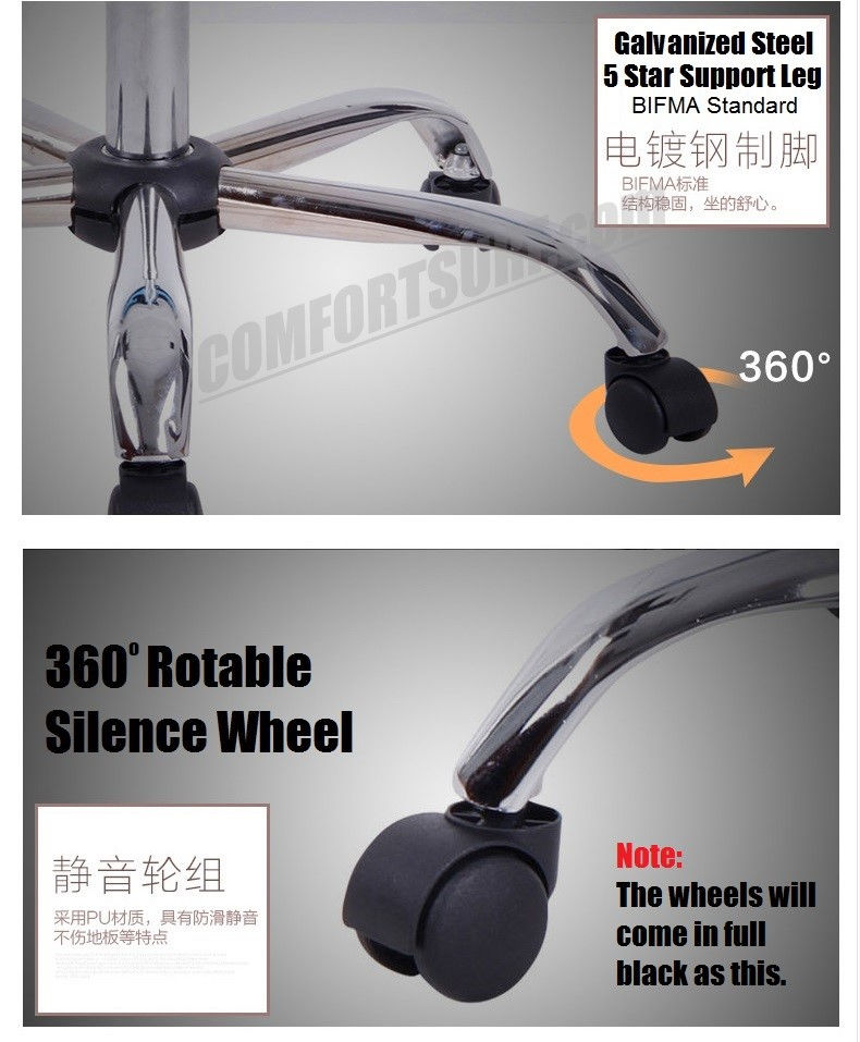 C850 Adjustable Seat Height Ergonomic Office Home Large Classy Swivel Mesh Comfort Office Chair Kerusi Pejabat