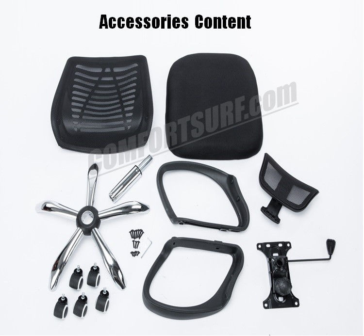 C850 Adjustable Seat Height Ergonomic Office Home Large Classy Swivel Mesh Comfort Office Chair Kerusi Pejabat