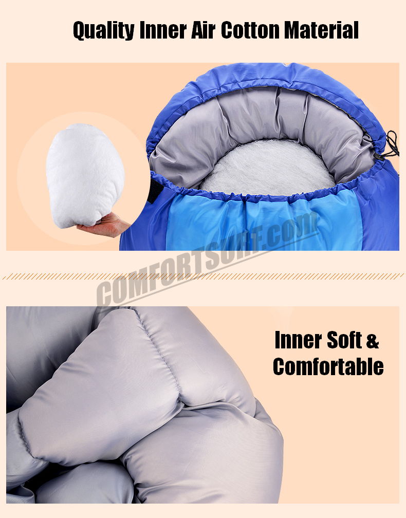 Extra Thick 1.15KG Sundick Portable Sleeping Bag for Outdoor Travel Camping and Hiking