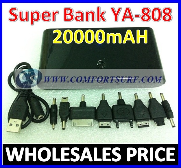 YA-808 Power Bank 20000mAh PORTABLE CHARGER BATTERY Power Bank