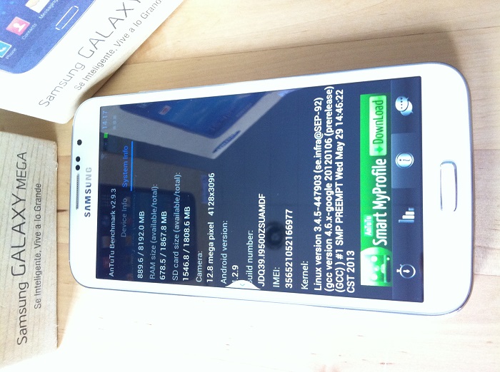 Galaxy Mega MTK6589 QuadCore 13.0 Mpixel 6.0 inch Android 4.2