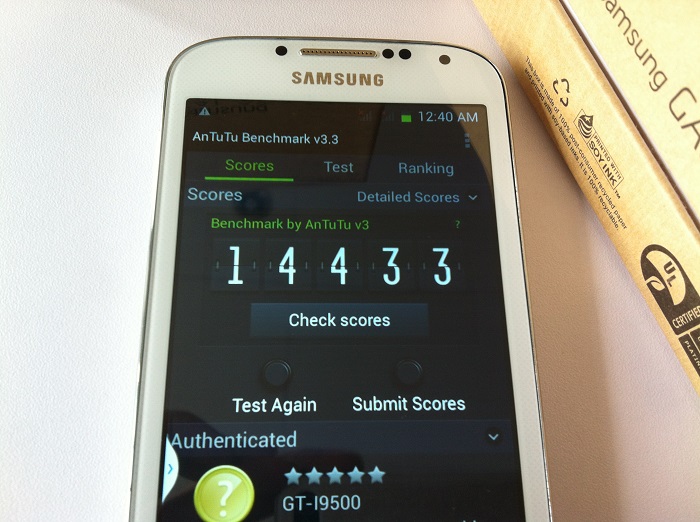Samsung S4 i9500 1:1 Copy Dual Sim MTK6589 QuadCore 12.0 Mpixel 5 inch Android 4.3