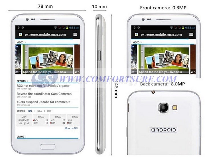 Star S7189 MTK6589 QuadCore 8.0 Mpixel 5.5