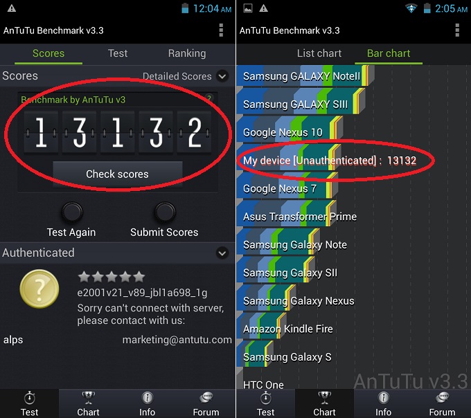 Star S7589 MTK6589 QuadCore 12.0 Mpixel 5.8