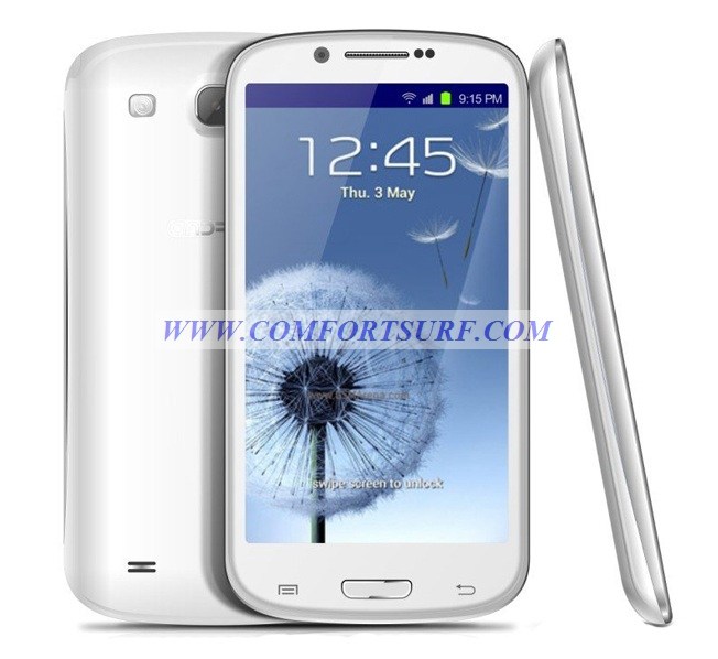 Star S9300
MTK6577 Galaxy S3 15GHz Dual Core Smart Phone
Android 4.1.1 Jelly Bean
