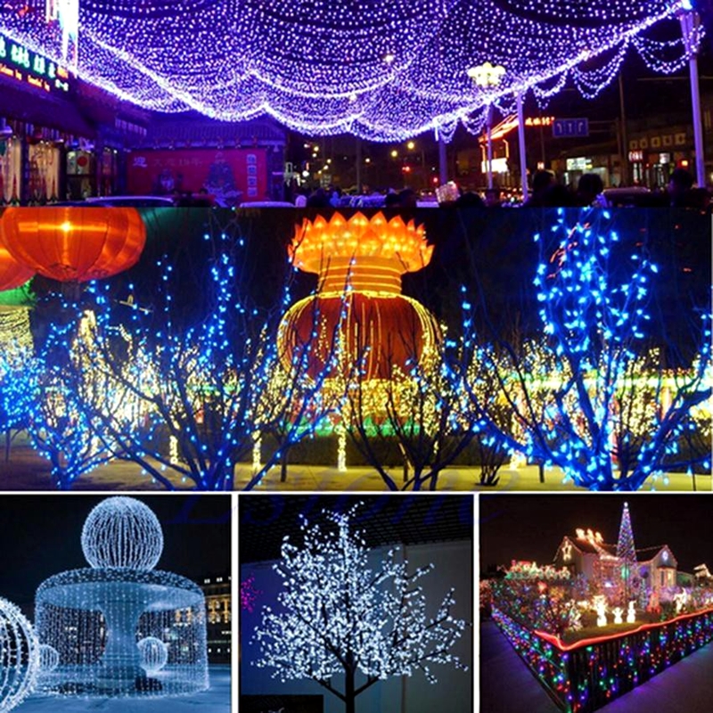 MaxSolar SL012 Solar Powered LED String Light Long 22 Meter 200x LEDs Hari Raya / Christmas Festival String Light Wedding Party Xmas Garden Fairy Lights