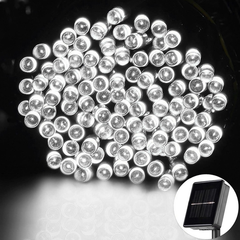 MaxSolar SL012 Solar Powered LED String Light Long 22 Meter 200x LEDs Hari Raya / Christmas Festival String Light Wedding Party Xmas Garden Fairy Lights